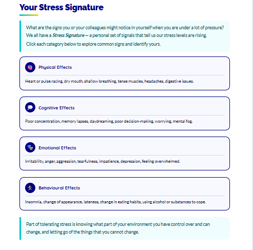 Your Stress Signature